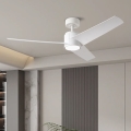 ZEVENTI - LED griestu ventilators ORVIETO LED/18W/230V 3000/4000/6000K Wi-Fi Tuya balts + tālvadības pults