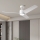 ZEVENTI - LED griestu ventilators ORVIETO LED/18W/230V 3000/4000/6000K Wi-Fi Tuya balts + tālvadības pults