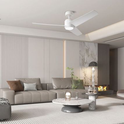 ZEVENTI - LED griestu ventilators ORVIETO LED/18W/230V 3000-6000K Wi-Fi Tuya balts + tālvadība