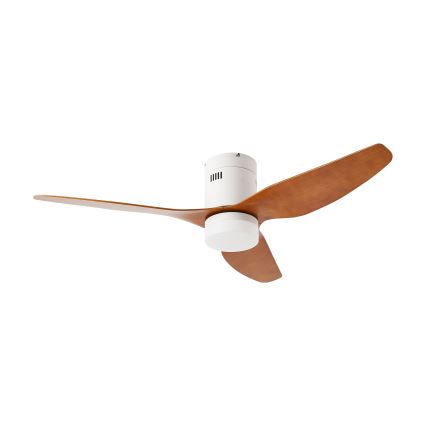 ZEVENTI - LED griestu ventilators PADUA LED/18W/230V 3000/4000/6000K Wi-Fi Tuya balts/brūns + ar tālvadības pulti