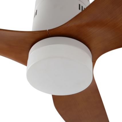 ZEVENTI - LED griestu ventilators PADUA LED/18W/230V 3000/4000/6000K Wi-Fi Tuya balts/brūns + ar tālvadības pulti