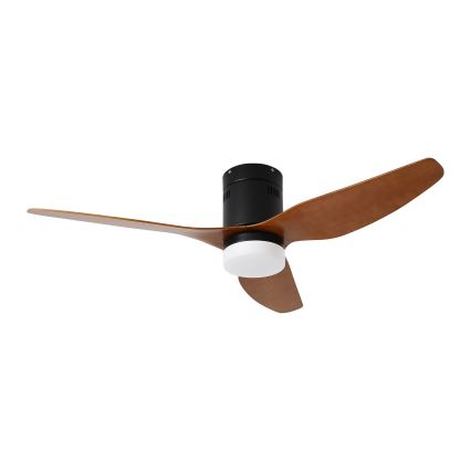 ZEVENTI - LED griestu ventilators PADUA LED/18W/230V 3000/4000/6000K Wi-Fi Tuya melns/brūns + tālvadības pults