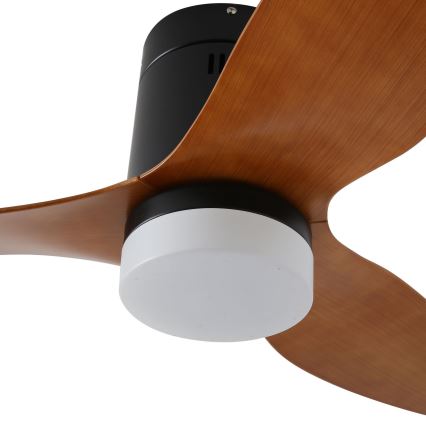 ZEVENTI - LED griestu ventilators PADUA LED/18W/230V 3000/4000/6000K Wi-Fi Tuya melns/brūns + tālvadības pults