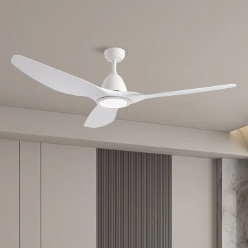 ZEVENTI - LED griestu ventilators URBINO LED/20W/230V 3000-6000K Wi-Fi Tuya balts + tālvadība