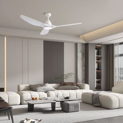 ZEVENTI - LED griestu ventilators URBINO LED/20W/230V 3000-6000K Wi-Fi Tuya balts + tālvadība