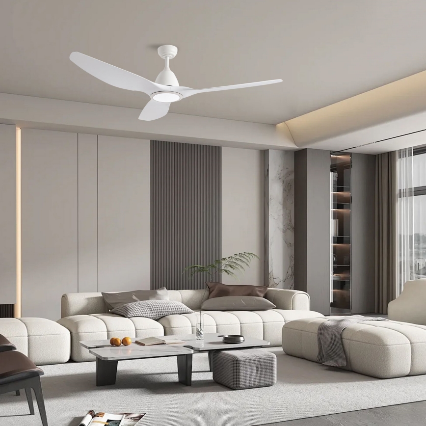 ZEVENTI - LED griestu ventilators URBINO LED/20W/230V 3000-6000K Wi-Fi Tuya balts + tālvadība