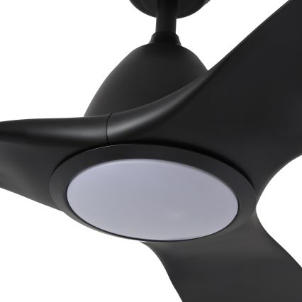 ZEVENTI - LED griestu ventilators URBINO LED/20W/230V 3000/4000/6000K Wi-Fi Tuya melns + tālvadības pults