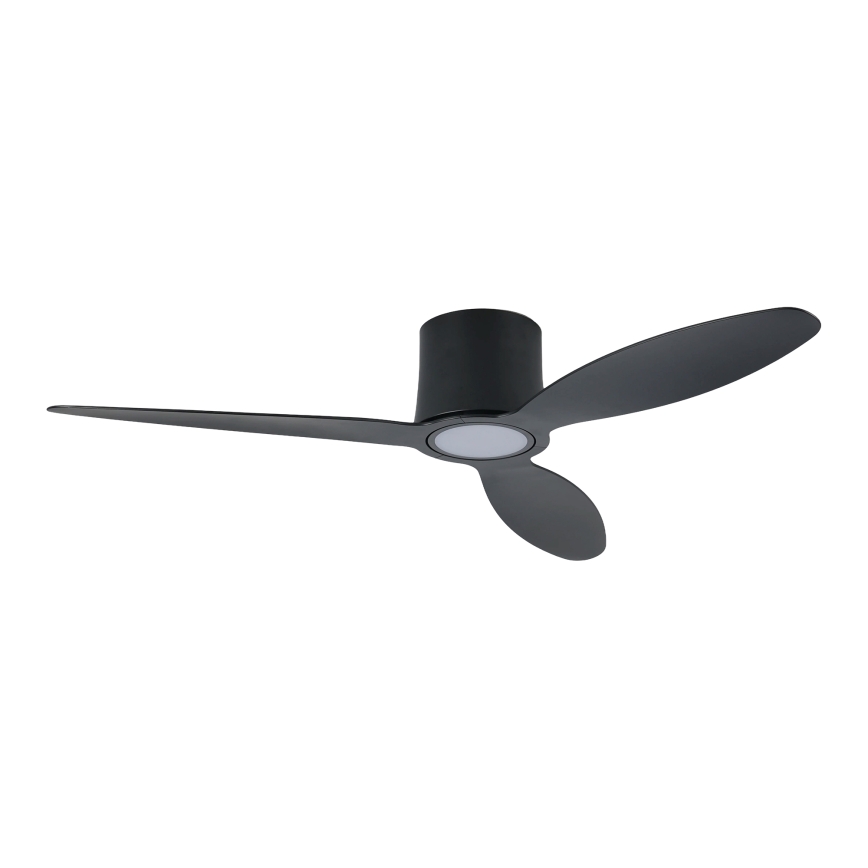ZEVENTI - LED aptumšojams griestu ventilators VENTORA LED/24W/230V 3000/4000/6000K Wi-Fi Tuya melns + tālvadības pults