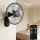 ZEVENTI - sienas ventilators FANNY 45W/230V diametrs 41 cm melns + tālvadības pults
