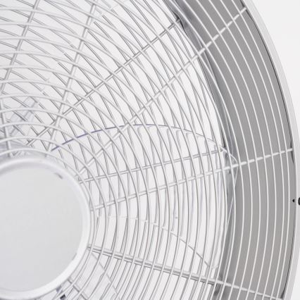 ZEVENTI - Sienas ventilators FANNY 50W/230V matēts hroms + ar tālvadības pulti