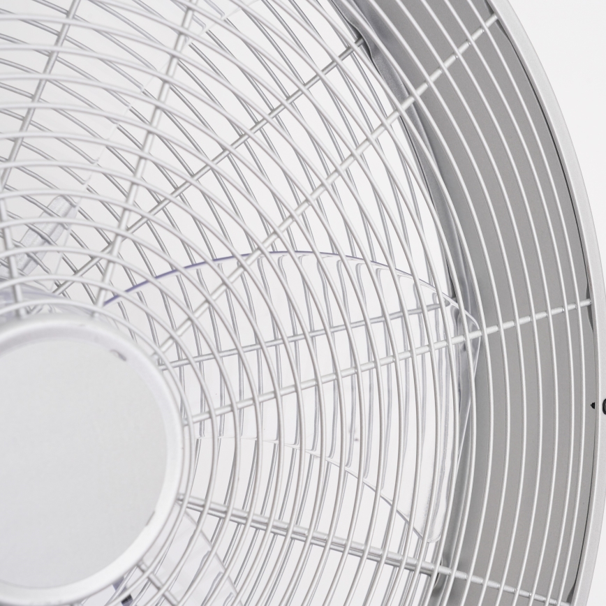 ZEVENTI - Sienas ventilators FANNY 50W/230V matēts hroms + ar tālvadības pulti