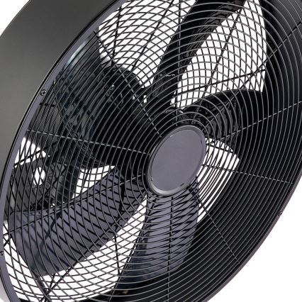 ZEVENTI - Sienas ventilators FANNY 50W/230V melns + tālvadības pults