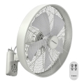 ZEVENTI - Sienas ventilators FREEZE 50W/230V d. 40 cm balta + tālvadības pults