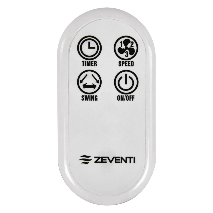 ZEVENTI - Sienas ventilators FREEZE 50W/230V d. 40 cm balta + tālvadības pults