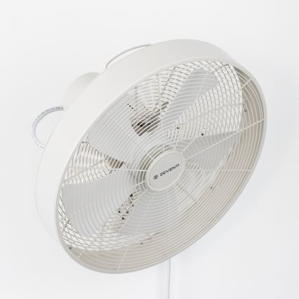 ZEVENTI - Sienas ventilators FREEZE 50W/230V d. 40 cm balta + tālvadības pults