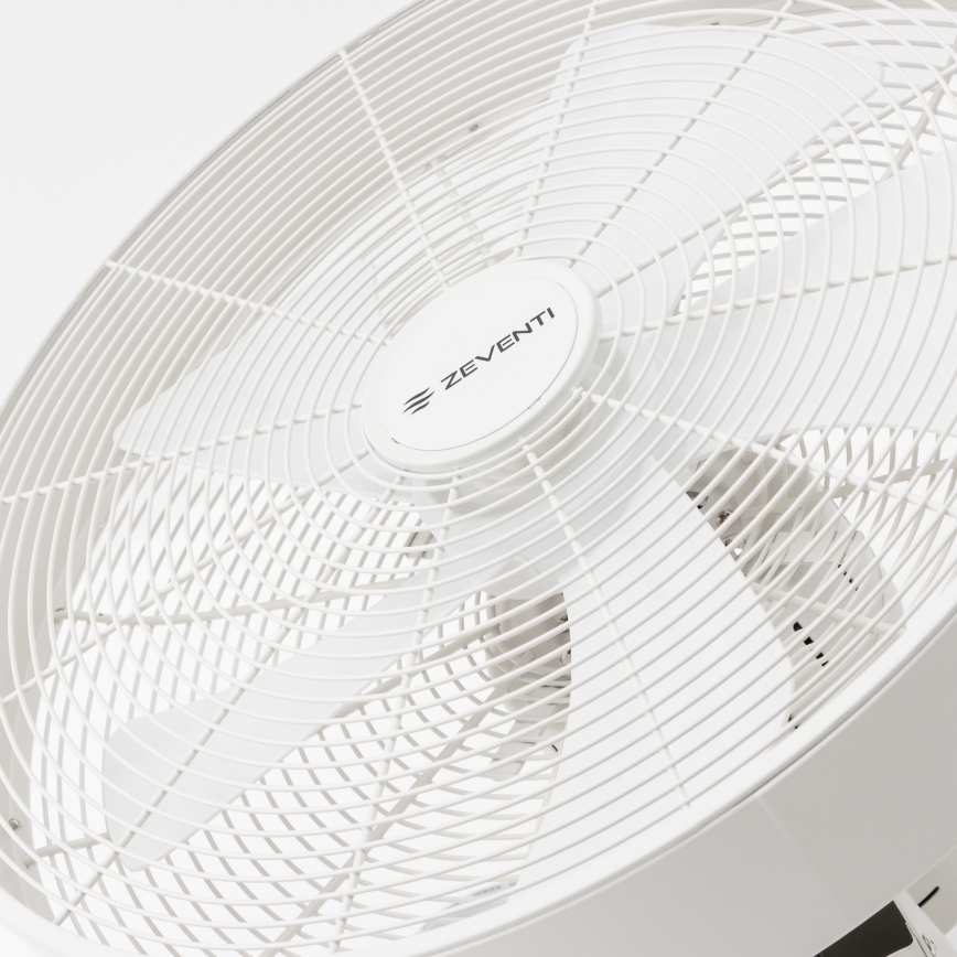 ZEVENTI - Sienas ventilators FREEZE 50W/230V d. 40 cm balta + tālvadības pults