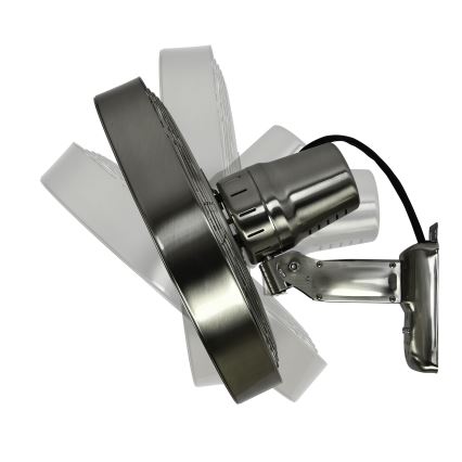 ZEVENTI - Sienas ventilators FREEZE 50W/230V d. 40 cm matēts hroms + tālvadības pults