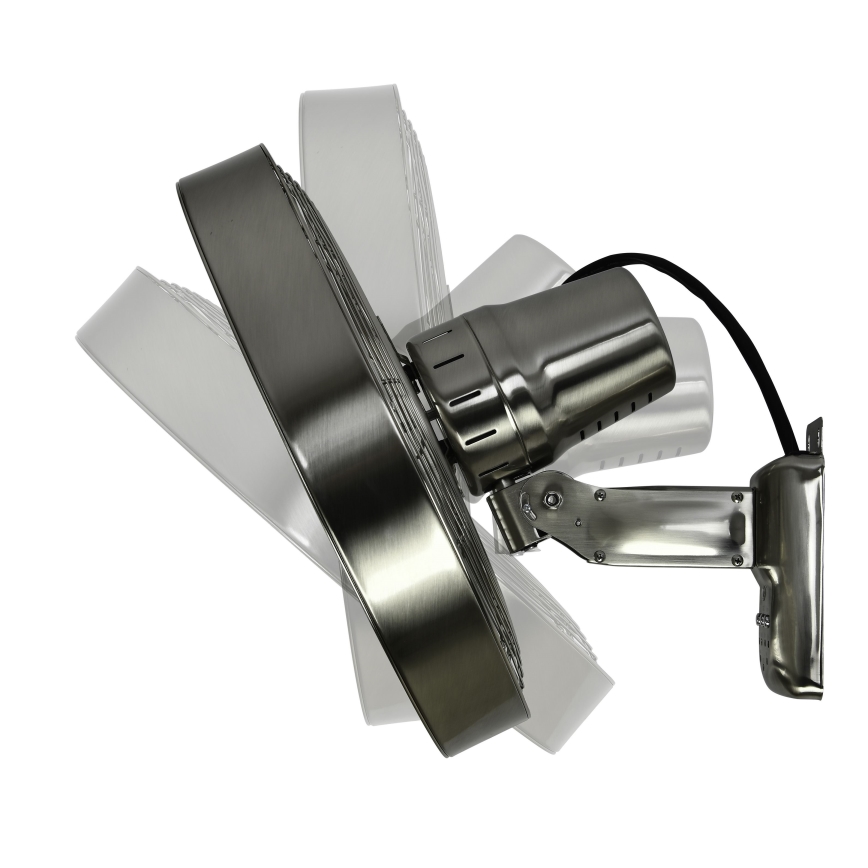 ZEVENTI - Sienas ventilators FREEZE 50W/230V d. 40 cm matēts hroms + tālvadības pults