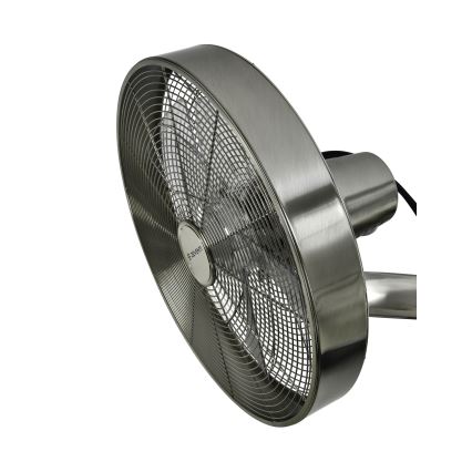 ZEVENTI - Sienas ventilators FREEZE 50W/230V d. 40 cm matēts hroms + tālvadības pults