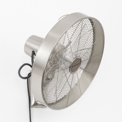 ZEVENTI - Sienas ventilators FREEZE 50W/230V d. 40 cm matēts hroms + tālvadības pults