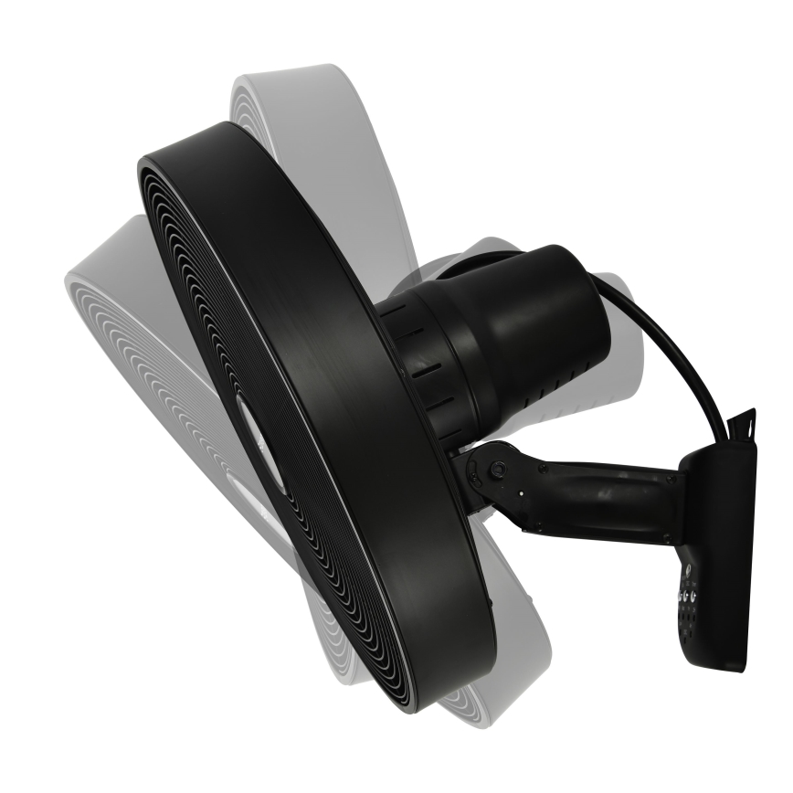 ZEVENTI - Sienas ventilators FREEZE 50W/230V d. 40 cm melna + tālvadības pults