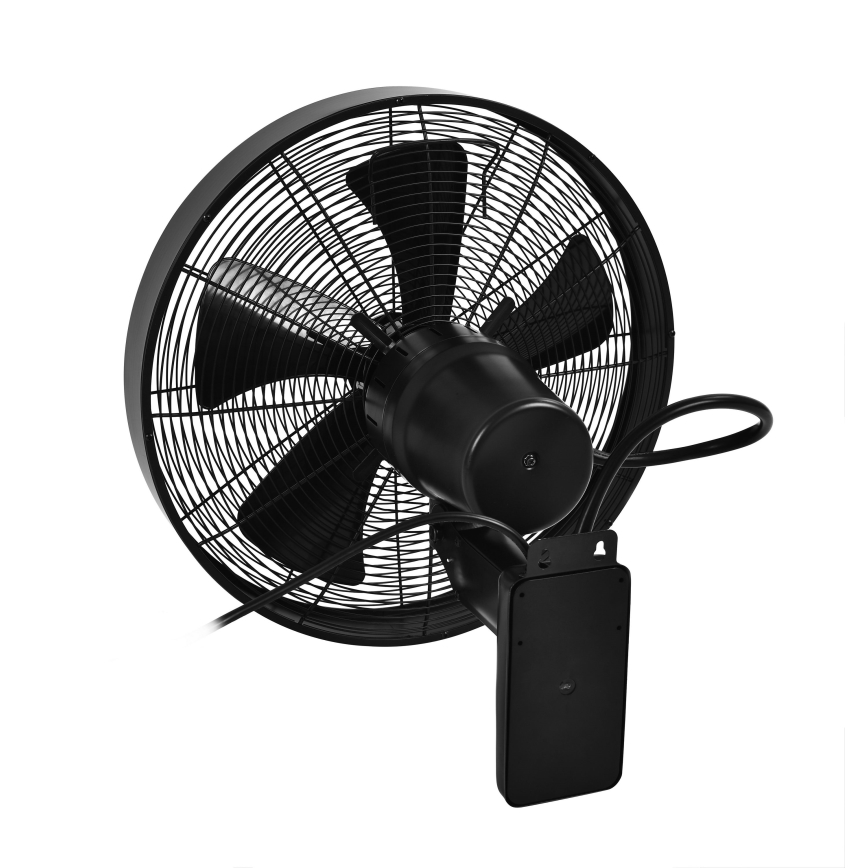 ZEVENTI - Sienas ventilators FREEZE 50W/230V d. 40 cm melna + tālvadības pults