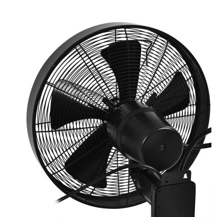 ZEVENTI - Sienas ventilators FREEZE 50W/230V d. 40 cm melna + tālvadības pults