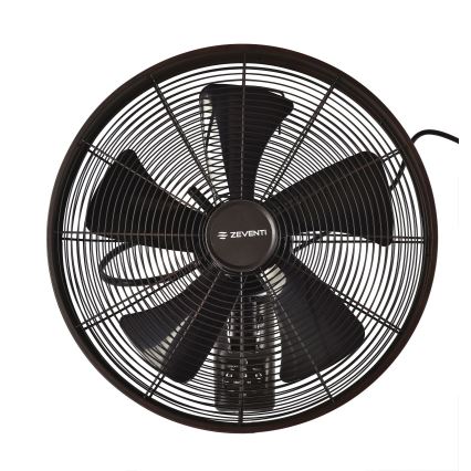 ZEVENTI - Sienas ventilators FREEZE 50W/230V d. 40 cm melna/brūna + tālvadības pults