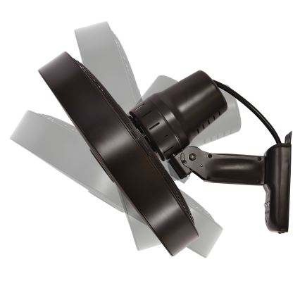 ZEVENTI - Sienas ventilators FREEZE 50W/230V d. 40 cm melna/brūna + tālvadības pults