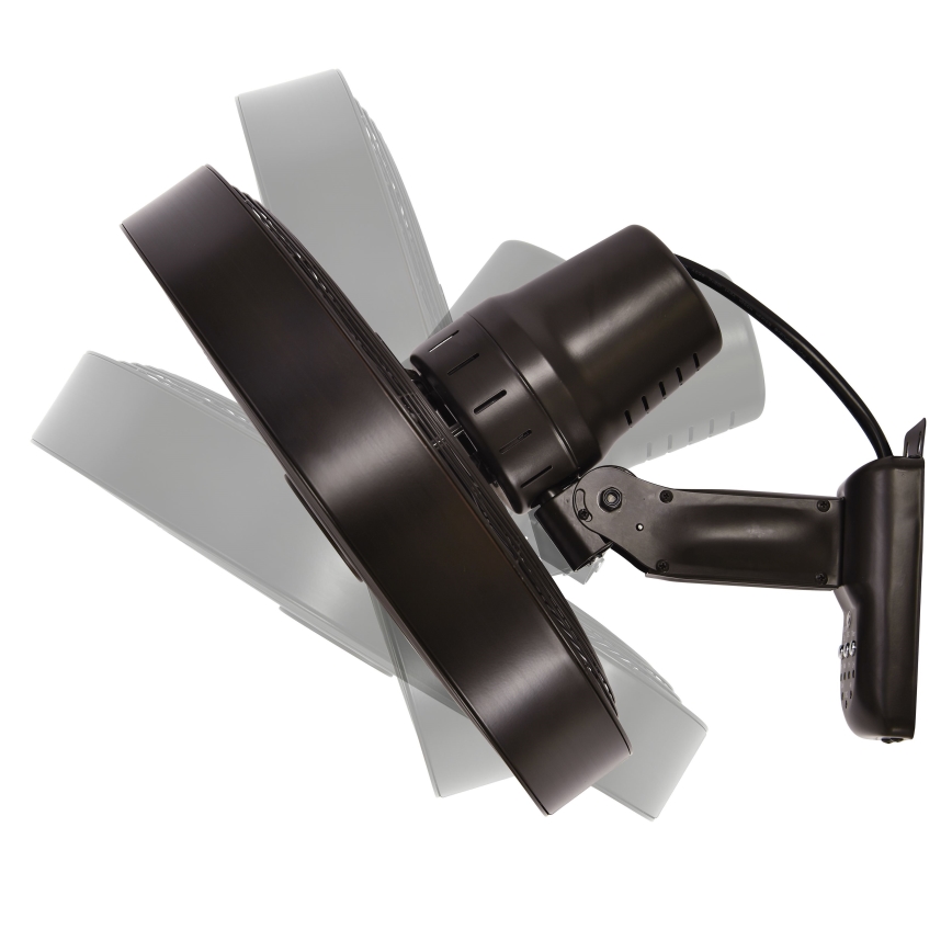 ZEVENTI - Sienas ventilators FREEZE 50W/230V d. 40 cm melna/brūna + tālvadības pults