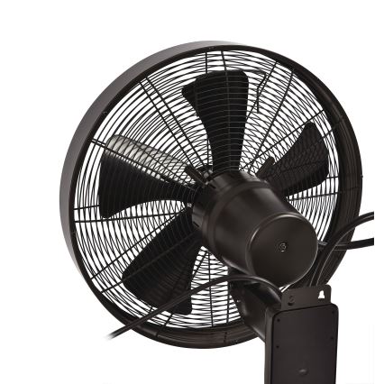 ZEVENTI - Sienas ventilators FREEZE 50W/230V d. 40 cm melna/brūna + tālvadības pults