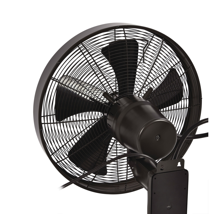 ZEVENTI - Sienas ventilators FREEZE 50W/230V d. 40 cm melna/brūna + tālvadības pults