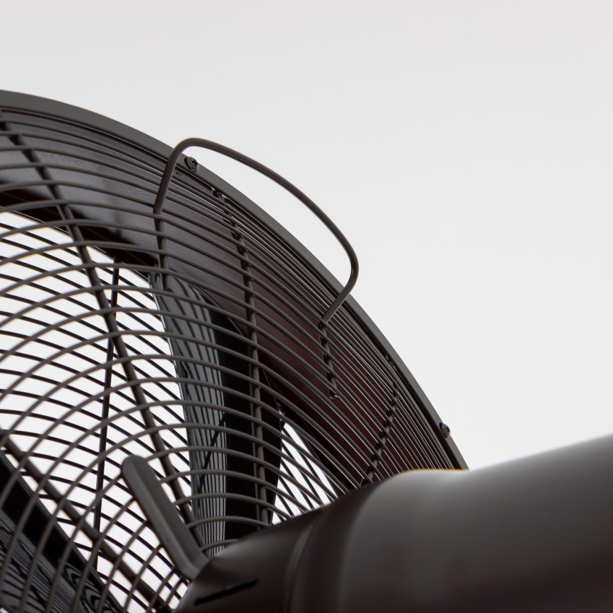 ZEVENTI - Sienas ventilators FREEZE 50W/230V d. 40 cm melna/brūna + tālvadības pults