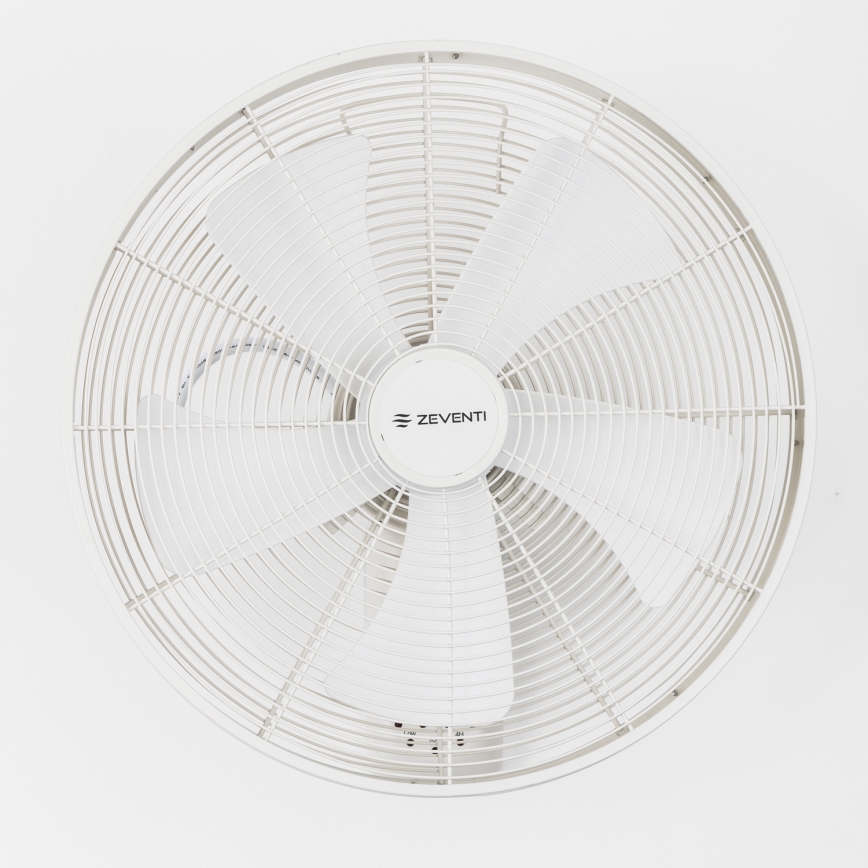 ZEVENTI - Sienas ventilators FREEZE 50W/230V Ø 45 cm balts + ar tālvadības pulti