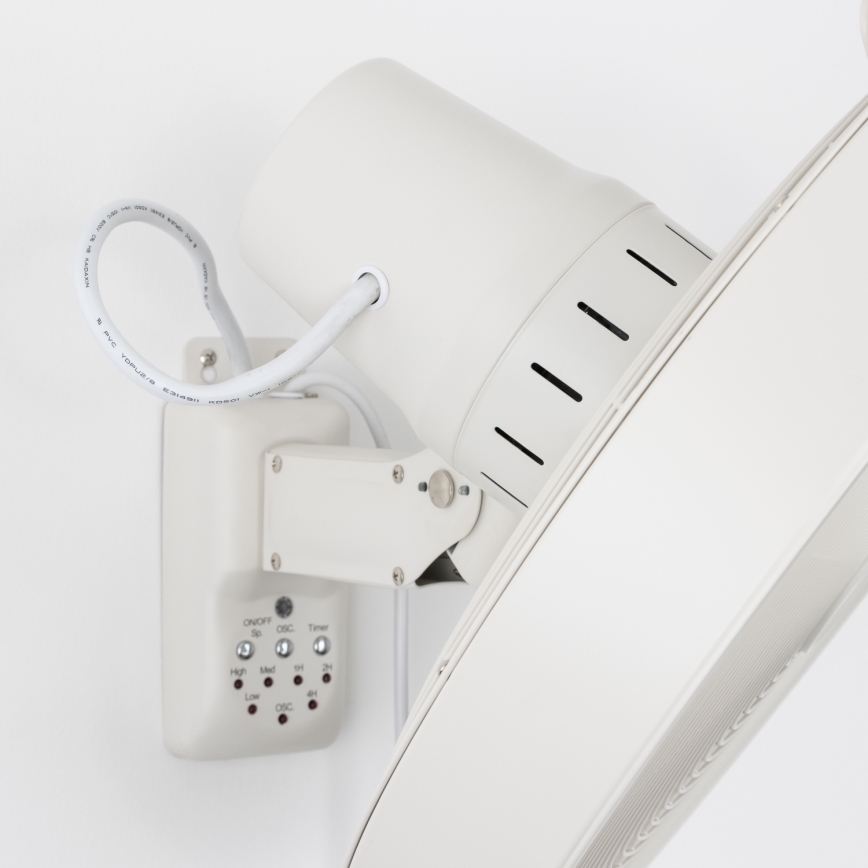 ZEVENTI - Sienas ventilators FREEZE 50W/230V Ø 45 cm balts + ar tālvadības pulti