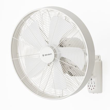 ZEVENTI - Sienas ventilators FREEZE 50W/230V Ø 45 cm balts + ar tālvadības pulti