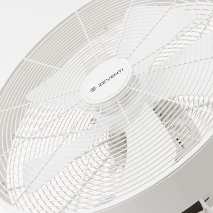 ZEVENTI - Sienas ventilators FREEZE 50W/230V Ø 45 cm balts + ar tālvadības pulti