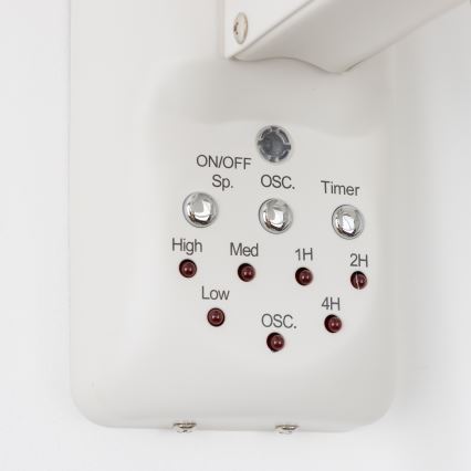 ZEVENTI - Sienas ventilators FREEZE 50W/230V Ø 45 cm balts + ar tālvadības pulti