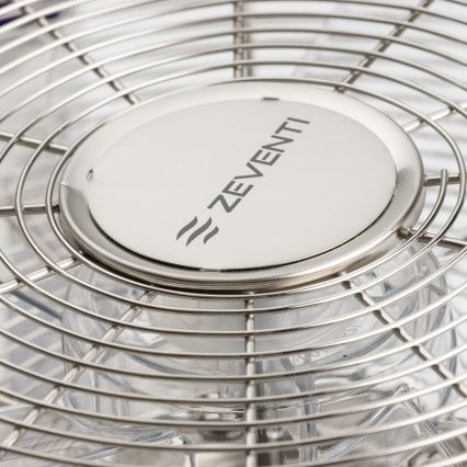ZEVENTI - Sienas ventilators FREEZE 50W/230V diametrs 45 cm matēts hroms + tālvadība