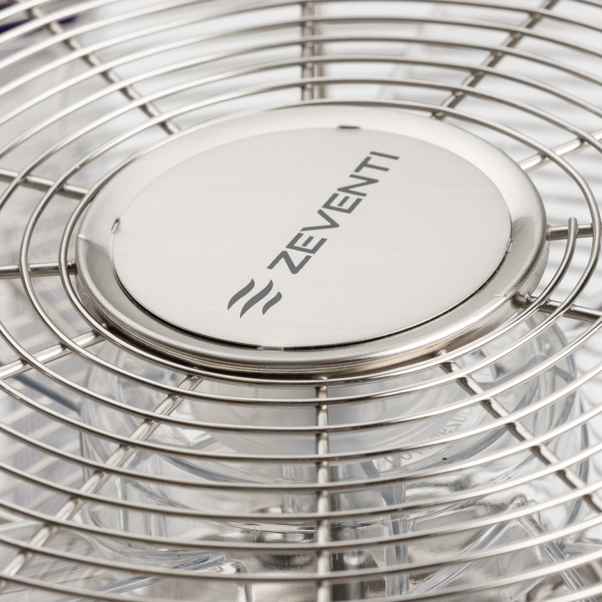 ZEVENTI - Sienas ventilators FREEZE 50W/230V diametrs 45 cm matēts hroms + tālvadība