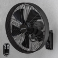 ZEVENTI - Sienas ventilators FREEZE 50W/230V, Ø 45 cm, melns + ar tālvadības pulti