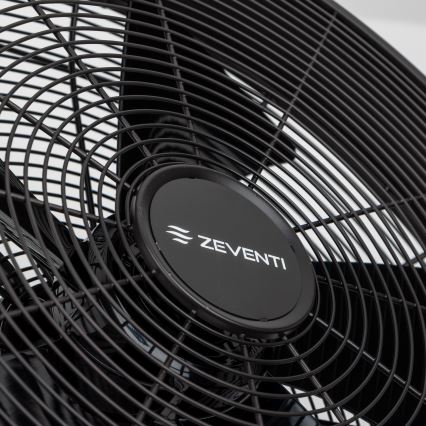 ZEVENTI - Sienas ventilators FREEZE 50W/230V, Ø 45 cm, melns + ar tālvadības pulti
