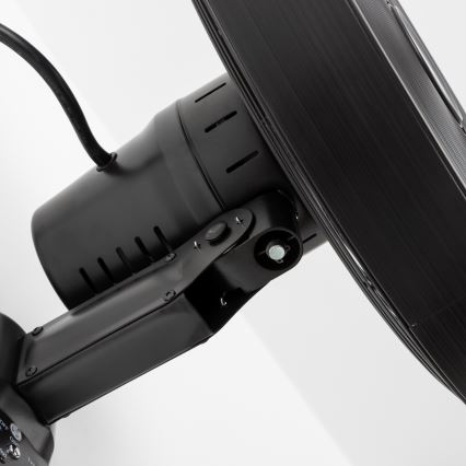 ZEVENTI - Sienas ventilators FREEZE 50W/230V, Ø 45 cm, melns + ar tālvadības pulti