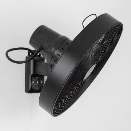 ZEVENTI - Sienas ventilators FREEZE 50W/230V, Ø 45 cm, melns + ar tālvadības pulti