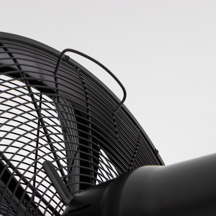 ZEVENTI - Sienas ventilators FREEZE 50W/230V, Ø 45 cm, melns + ar tālvadības pulti