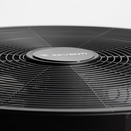 ZEVENTI - Sienas ventilators FREEZE 50W/230V, Ø 45 cm, melns + ar tālvadības pulti