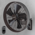 ZEVENTI - Sienas ventilators FREEZE 50W/230V Ø 45 cm melns/brūns + ar tālvadības pulti