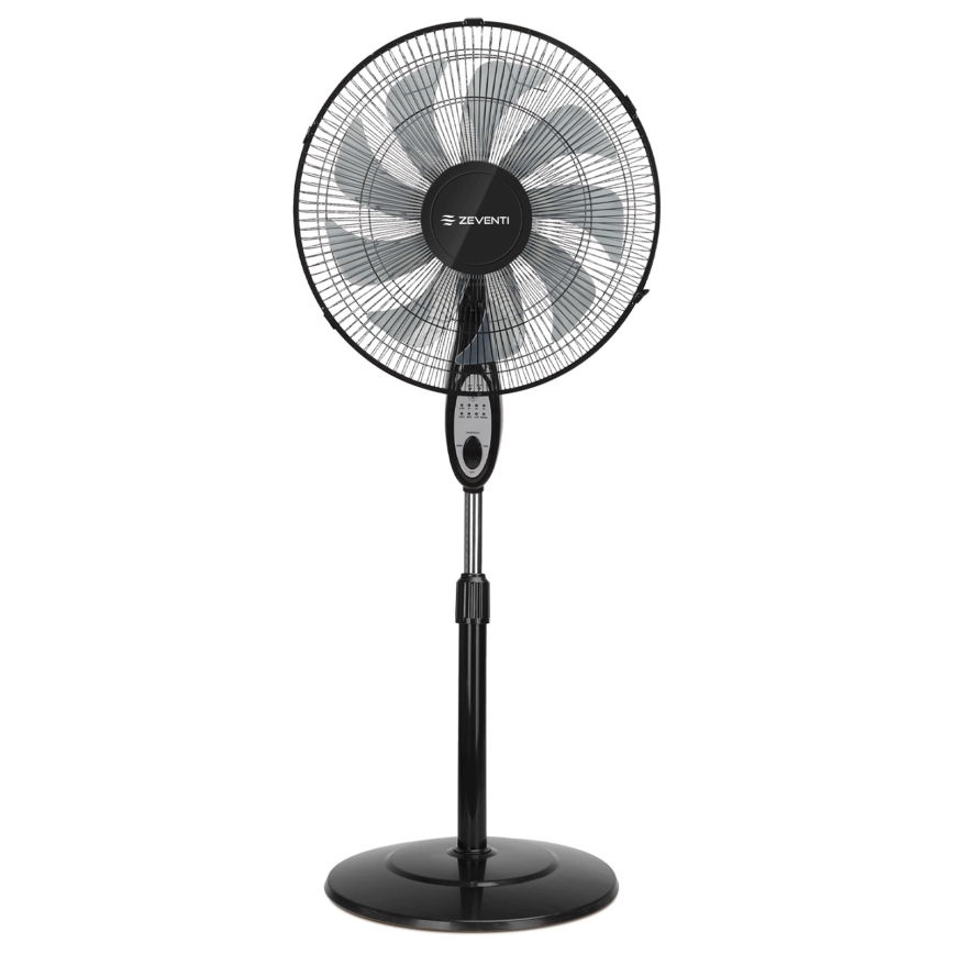 ZEVENTI - Stāvošais ventilators FLOW 55W/230V 130 cm melns + tālvadības pults
