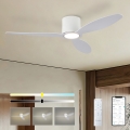 ZEVENTI - VENTORA LED regulējams griestu ventilators LED/24W/230V 3000/4000/6000K Wi‑Fi Tuya balts + tālvadība