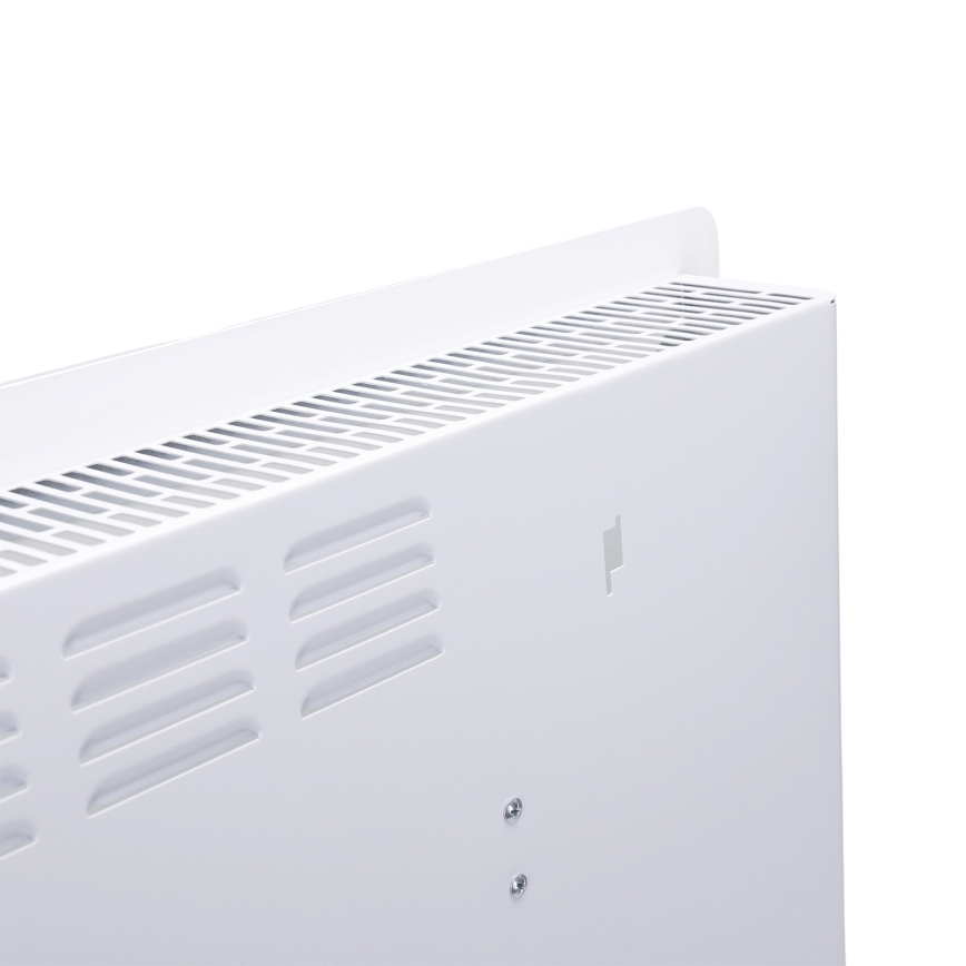 ZEVENTI - Viedais sienas uzstādāmais elektriskais tiešsildītājs/konvektors ar LCD displeju 1000/2000W/230V Wi-Fi balta